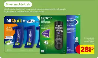 Kruidvat Nicotinell mondspray Mint aanbieding