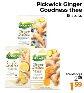 Trekpleister Pickwick Ginger Goodness thee aanbieding