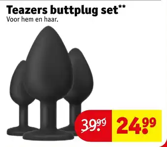 Kruidvat Teazers buttplug set aanbieding