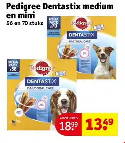 Kruidvat Pedigree dentastix medium en mini aanbieding