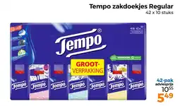 Trekpleister Tempo zakdoekjes Regular aanbieding