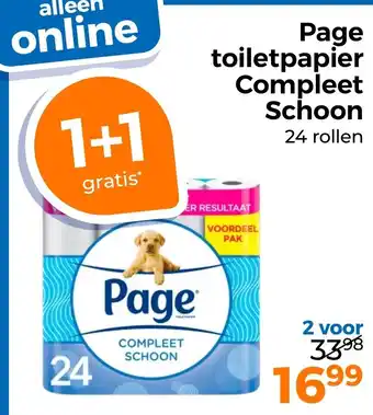 Trekpleister Page toiletpapier Compleet Schoon aanbieding