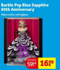 Kruidvat Barbie Pop Blue Sapphire 65th Anniversary aanbieding