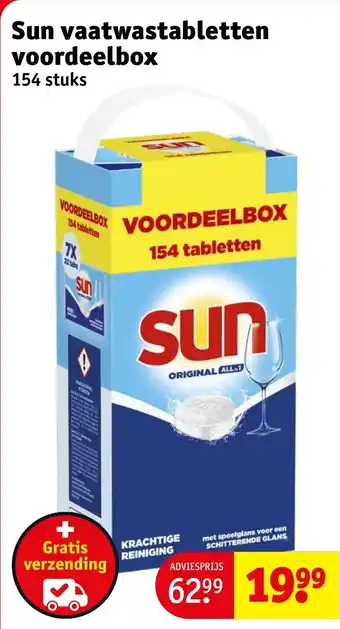 Kruidvat Sun vaatwastabletten voordeelbox aanbieding