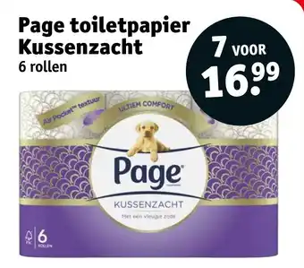 Kruidvat Page toiletpapier kussenzacht aanbieding