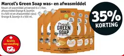 Kruidvat Marcel's Green Soap was en afwasmiddel aanbieding