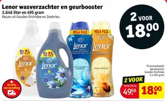 Kruidvat Lenor wasverzachter en geurbooster aanbieding