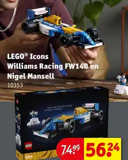 Kruidvat LEGO Icons Williams Racing FW14B en Nigel Mansell aanbieding