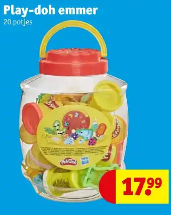 Kruidvat Play doh emmer aanbieding