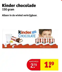 Kruidvat Kinder chocolade aanbieding