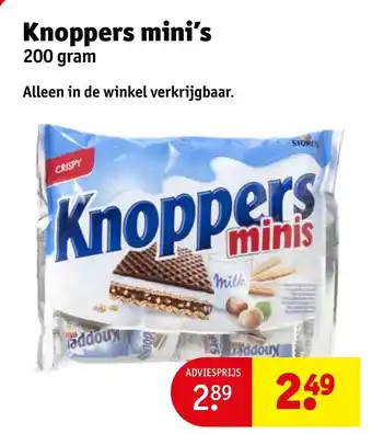 Kruidvat Knoppers mini's aanbieding