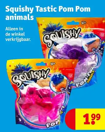 Kruidvat Squishy Tastic Pom Pom animals aanbieding