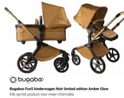 Van Asten BabySuperstore Bugaboo Fox5 kinderwagen Noir limited edition Amber Glow aanbieding