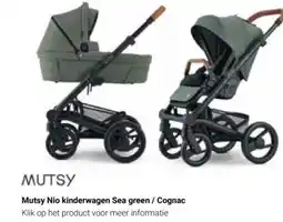 Van Asten BabySuperstore Mutsy Nio kinderwagen Sea green  Cognac aanbieding