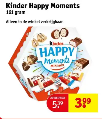 Kruidvat Kinder happy moments aanbieding