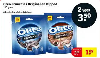 Kruidvat Oreo crunchies original en dipped aanbieding