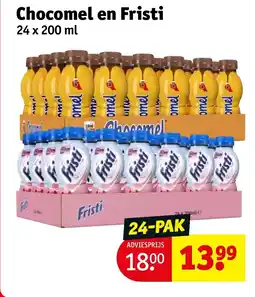 Kruidvat Chocomel en Fristi aanbieding