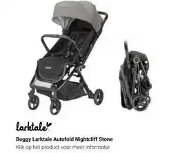 Van Asten BabySuperstore Buggy Larktale Autofold Nightcliff Stone aanbieding