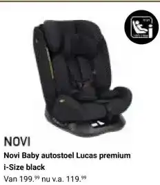 Van Asten BabySuperstore Novi Baby autostoel Lucas premium i Size black aanbieding