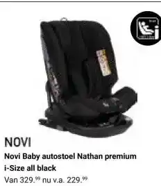 Van Asten BabySuperstore Novi Baby autostoel Nathan premium i Size all black aanbieding