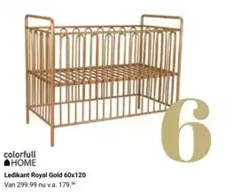 Van Asten BabySuperstore Ledikant royal gold aanbieding