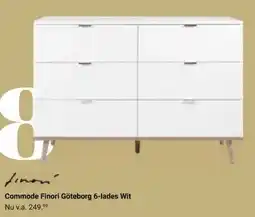 Van Asten BabySuperstore Commode Finori Göteborg 6 lades Wit aanbieding