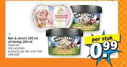 Albert Heijn Ben & Jerry's 100 ml of Hertog 200 ml aanbieding