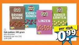 Albert Heijn Hak pakken 380 gram aanbieding