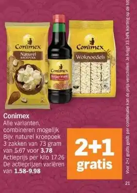 Albert Heijn Conimex aanbieding