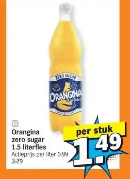 Albert Heijn Orangina zero sugar 1.5 literfles aanbieding