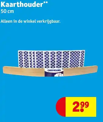 Kruidvat Kaarthouder aanbieding