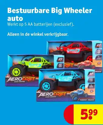 Kruidvat Bestuurbare Big Wheeler auto aanbieding