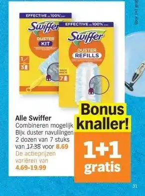 Albert Heijn Alle Swiffer aanbieding