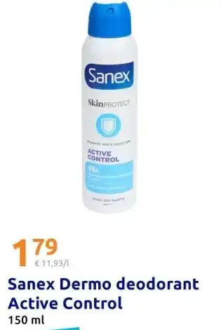 Action Sanex Dermo deodorant Active Control aanbieding