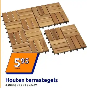 Action Houten terrastegels aanbieding