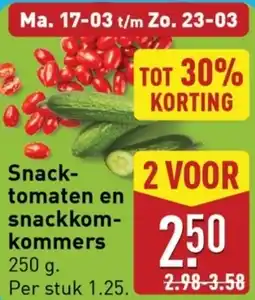 ALDI Snack- tomaten en snackkom kommers aanbieding