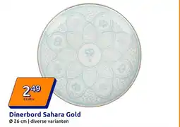 Action Dinerbord Sahara Gold aanbieding