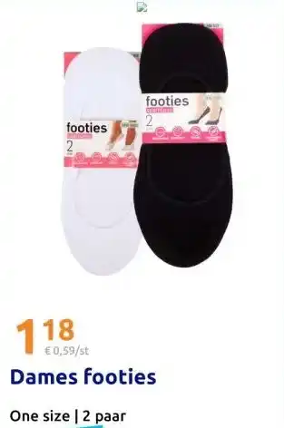 Action Dames footies aanbieding