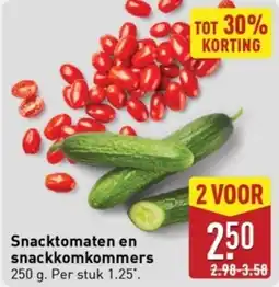 ALDI Snacktomaten en snackkomkommers aanbieding