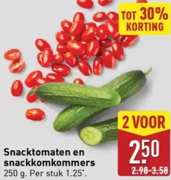 ALDI Snacktomaten en snackkomkommers aanbieding