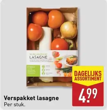 ALDI Verspakket lasagne aanbieding