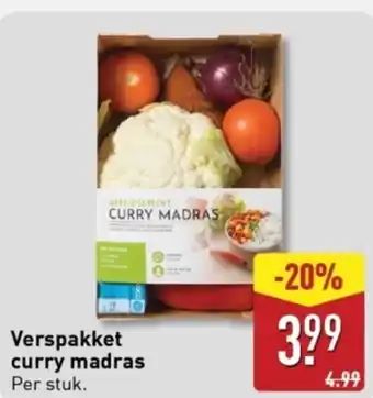 ALDI Verspakket curry madras aanbieding