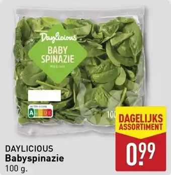 ALDI DAYLICIOUS Babyspinazie aanbieding