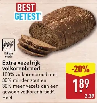 ALDI Extra vezelrijk volkorenbrood aanbieding