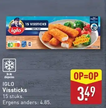 ALDI Iglo vissticks aanbieding