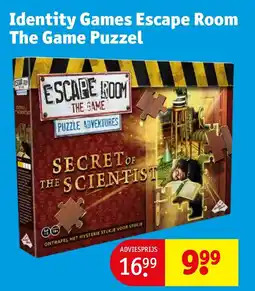 Kruidvat Identity Games Escape Room The Game Puzzel aanbieding