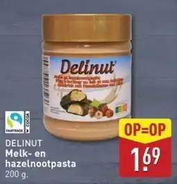 ALDI Delinut melk en hazelnootpasta aanbieding