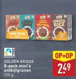 ALDI Golden bridge 8 pack mini's ontbijtgranen aanbieding