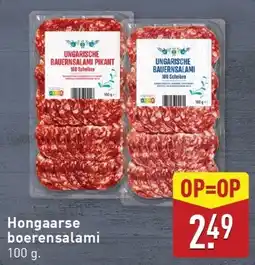 ALDI Hongaarse boerensalami aanbieding