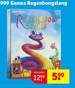 Kruidvat 999 Games Regenboogslang aanbieding